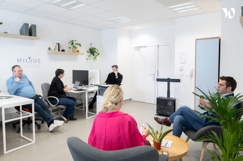 L'équipe Milvue au travail